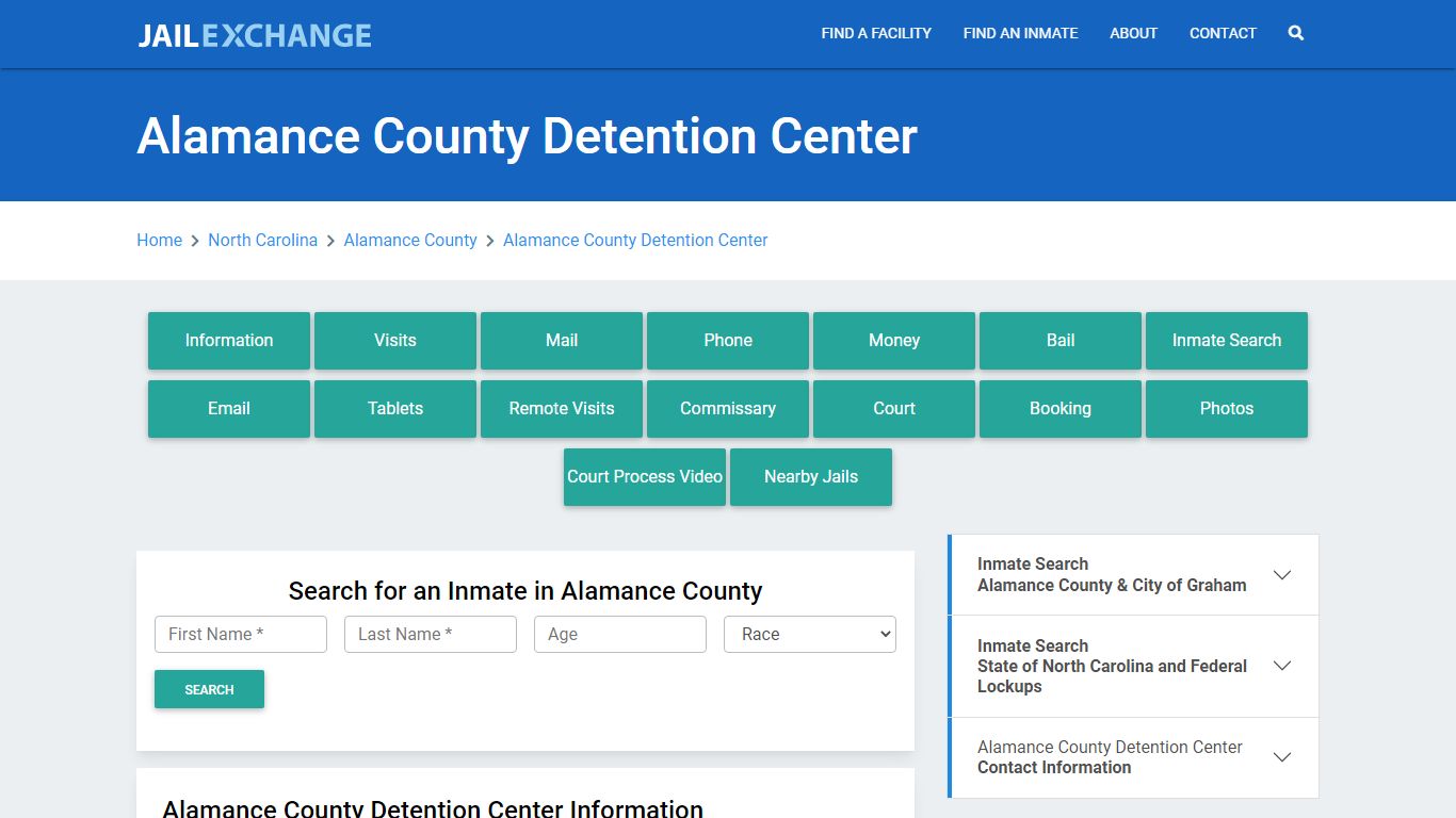 Alamance County Detention Center - Jail Exchange